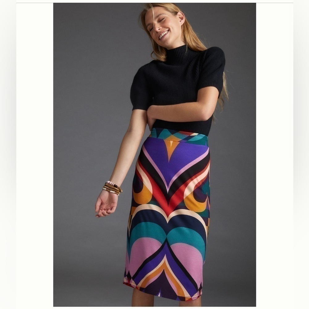 Nwt Farm Rio By Anthropologie Kaliya Midi Skirt